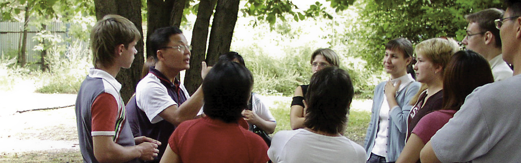 Missionary Caleb Leading a Conversation Missionary Caleb Leading a Conversation